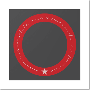 Morse code for: “Seriously, I really can’t stand you”! Red/ grey Posters and Art